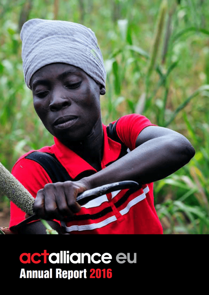 Front page, Annual Report 2016