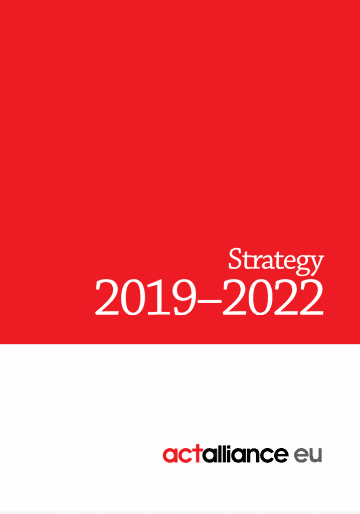 Front page, Advocacy Strategy 2019-2022