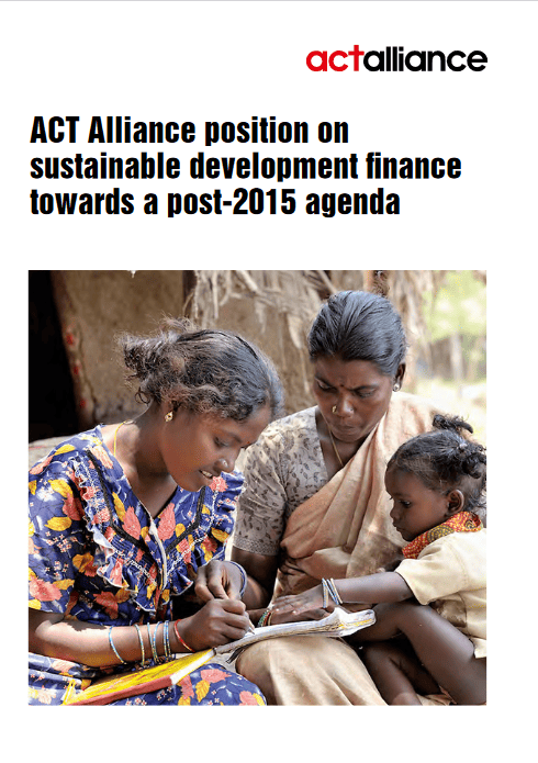 ACT Alliance Position on Sustainable Development Finance