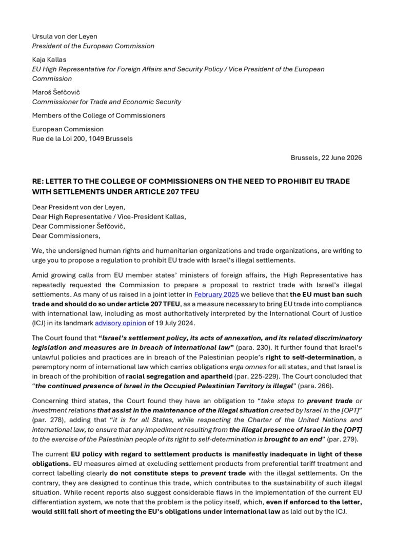 First page of the joint letter