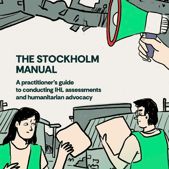 Front cover page of The Stockholm Manual on IHL advocacy